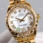 Swiss Copy Rolex Oyster Perpetual Datejust 31 Yellow Gold Jubilee Watch